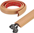 HARFINGTON 4ft Cord Cover Floor W0.6 x H0.33 Inner Channel PVC Hide Extension by HARFINGTON