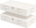 Underbed Storage Bins Compartment, Foldable Under Bed Boxes Organizer, Cube by Unknown