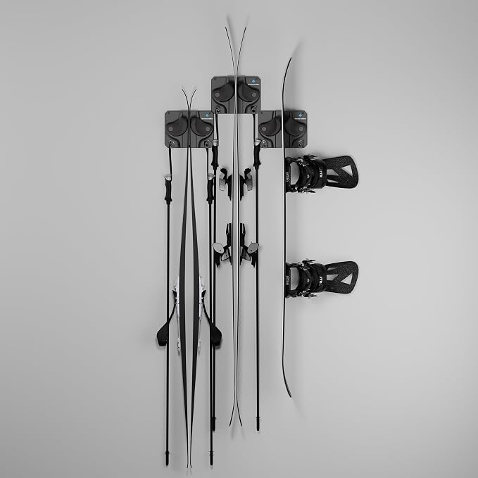 Gravity Grabber Ultimate Ski & Snowboard Wall Storage Rack - Image 2