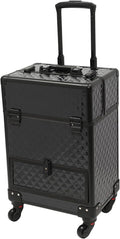 Rolling Makeup Train Case with Drawers, Portable Rolling Makeup Cart with Wheels by Unknown