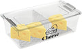 Cheese Container Airtight with Draining Basket Cream Block Cheese Sliced by Unknown
