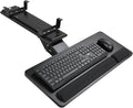Keyboard Tray Under Desk, 25x9.84'' Large Slide Out Swivel Tilt Computer by Cartmay+Home+%26+Office+Product