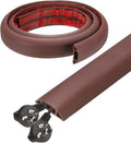 HARFINGTON 4ft Cord Cover Floor W0.6 x H0.33 Inner Channel PVC Hide Extension by HARFINGTON