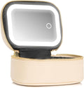 Small Makeup Bag with Led Mirror, Mini Travel Make up Bag 3 Light Modes by Extrei+Gent
