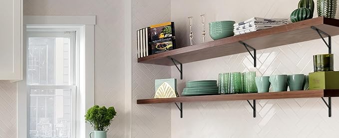 24 Pack L18 x H 12" Black Heavy Duty Shelf Brackets - Image 8