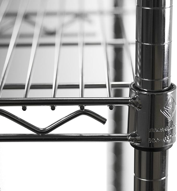 Shelving Inc. 8" d x 30" w x 84" h Chrome Wire Shelving - Image 4