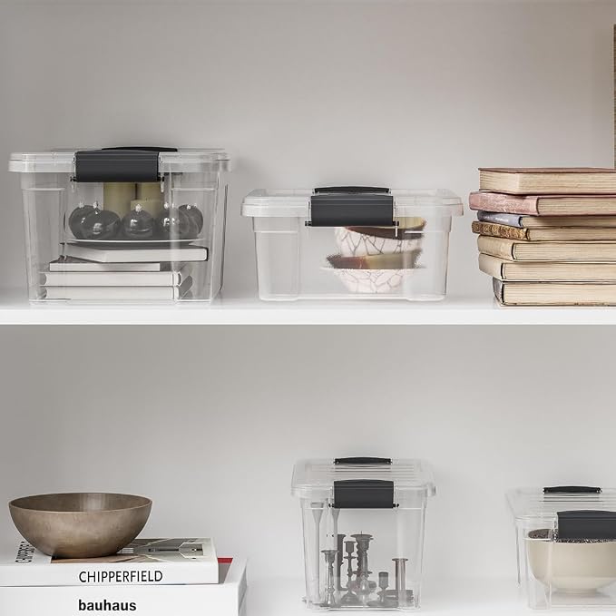 Superio Storage Bins with Lids- 6 Pack, 4.5 Qt Clear Boxes - Image 8
