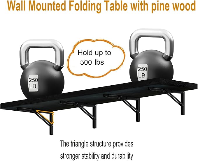 IAE Floating Wall Mounted Folding Table Desk - Image 5