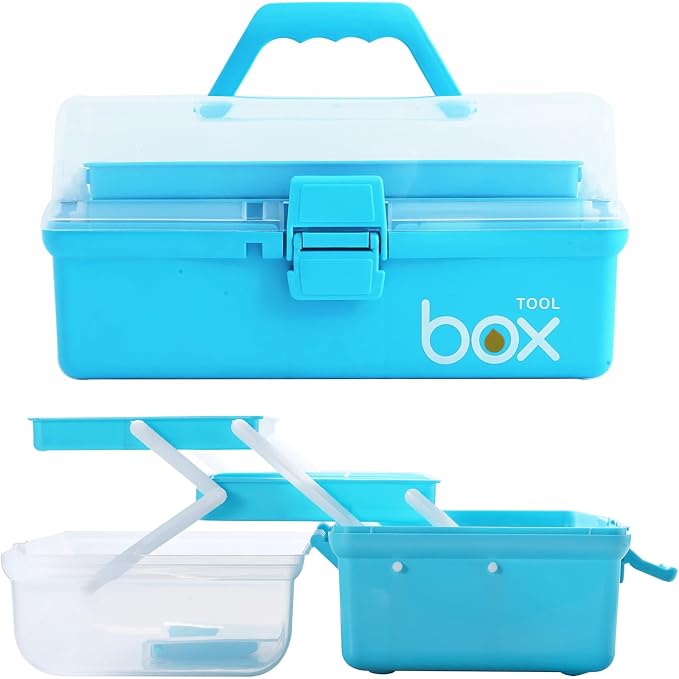 12'' Three-Layer Clear Art Box Organizer - Image 3