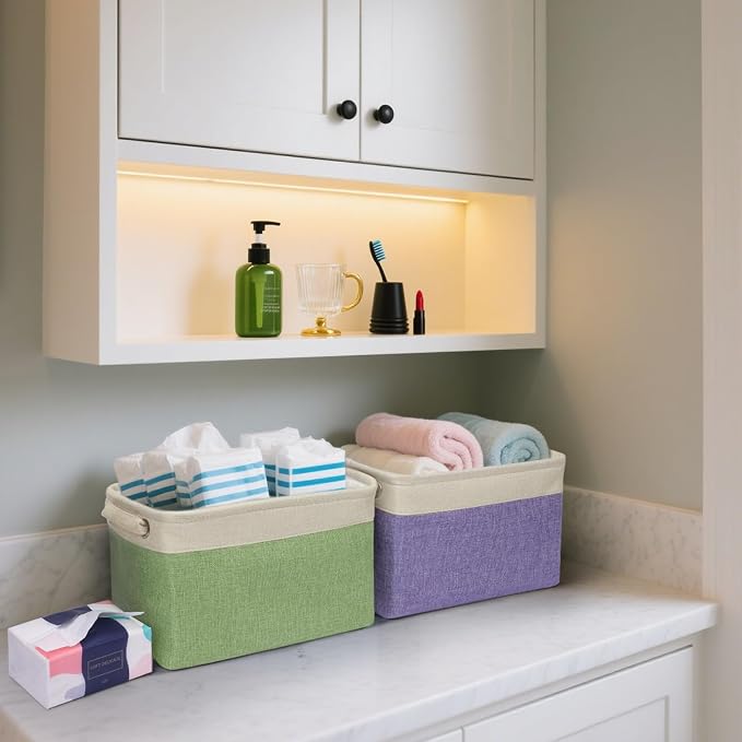 BALEINE 2 Pack Fabric Storage Bins - Image 6