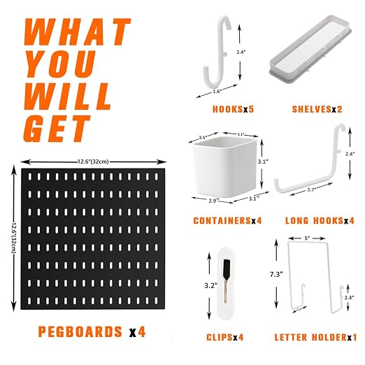 Peg Board Combination Kit, 4 Pegboards - Image 3