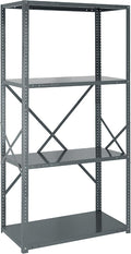 Quantum Storage Systems 75-1836-4 IRONMAN Solid Heavy Duty 4 Shelves 75" H x by QuantumStorageSystems