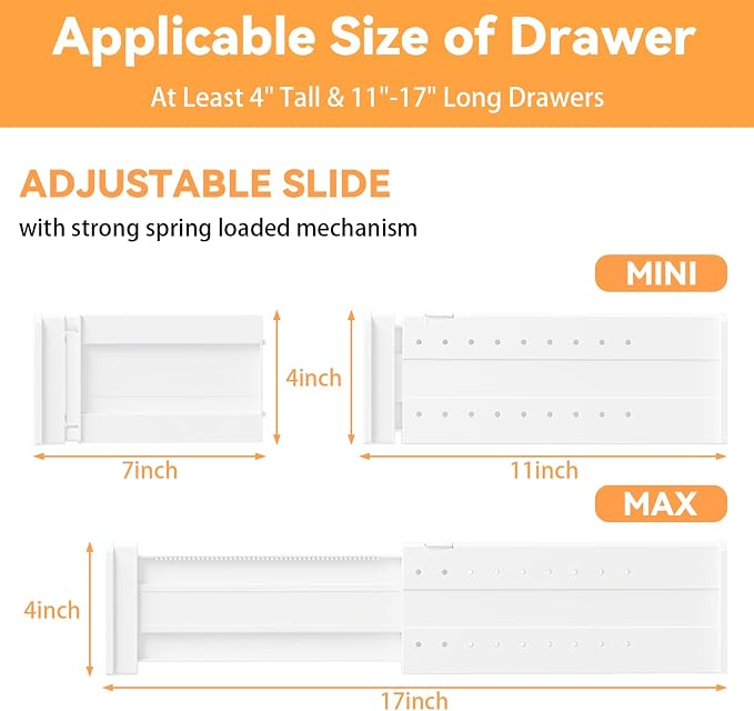 REBECAT 10 Pack Drawer Dividers - Image 2