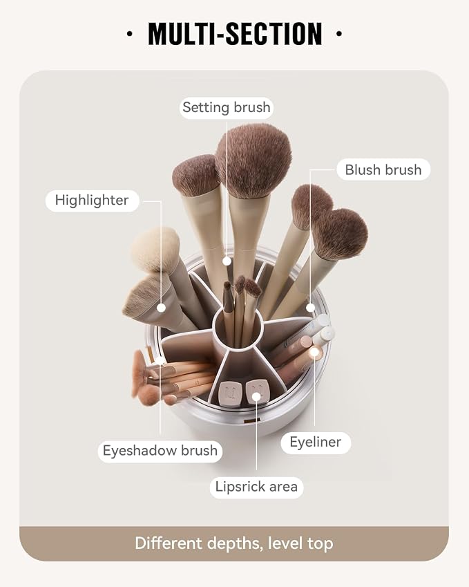 EACHY Makeup Brush Holder 360° Rotating - Image 6