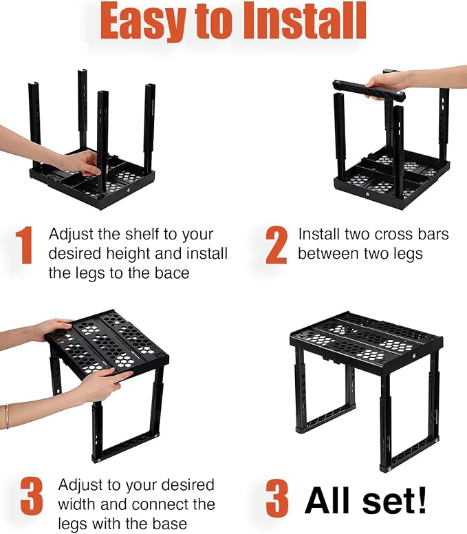 Locker Organizer Shelf， Adjustable Width and Height, Ideal Locker - Image 7