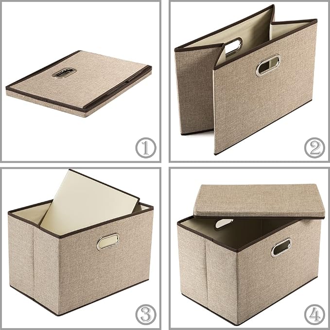 PRANDOM Extra Large Collapsible Storage Bins - Image 5
