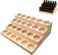 Essential Oil Display Stand 4 Tier Essential Oil Holder Solid Wood Essential by LONG+TAO