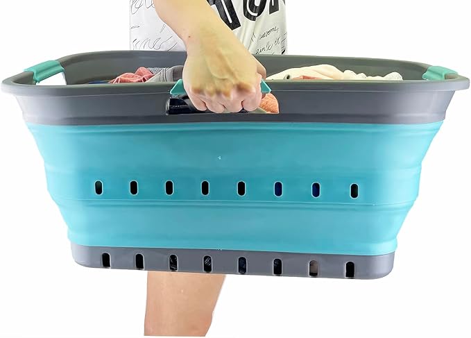 SAMMART 42L Collapsible Plastic Laundry Basket - Image 7