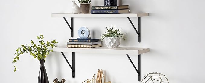 16 Pack L22 x H 12" Black Heavy Duty Shelf Brackets - Image 8