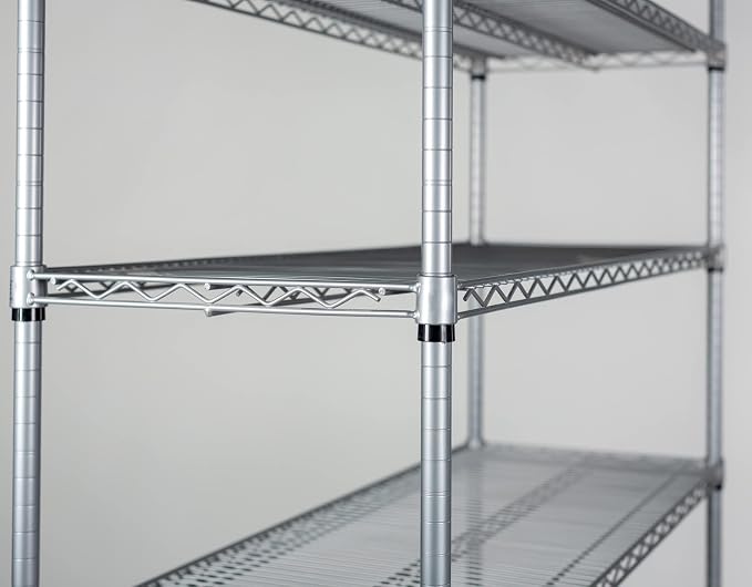 Omega 24" Deep x 24" Wide x 36" High 3 Tier Gray Starter Shelving Unit - Image 3