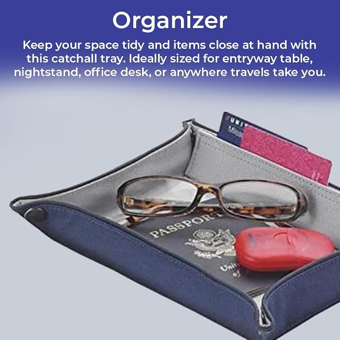 Valet Tray for Men and Women, EDC Catchall Organizer for Jewelry Phone Coins - Image 5