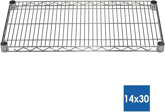 Shelving Inc. 14"d x 30" w x 72" h Chrome Wire Shelving - Image 2