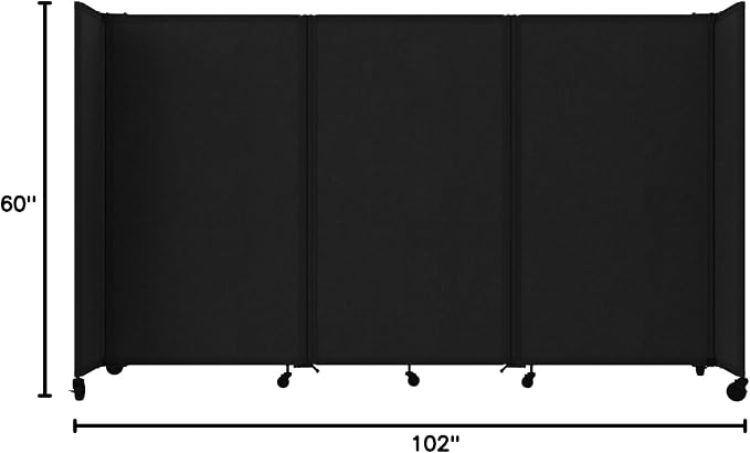 Versare Room Divider 360 Portable Wall Partition | Folding Panels | Large - Image 8