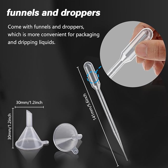 12PCS 3ML White Plastic Empty Squeezable Dropper Bottles Portable Eye Liquid - Image 4