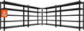 60" W Garage Shelving Heavy Duty Metal Shelving 3000LBS Storage Shelves by Howzone