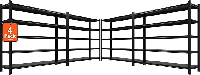 60" W Garage Shelving Heavy Duty Metal Shelving 3000LBS Storage Shelves by Howzone
