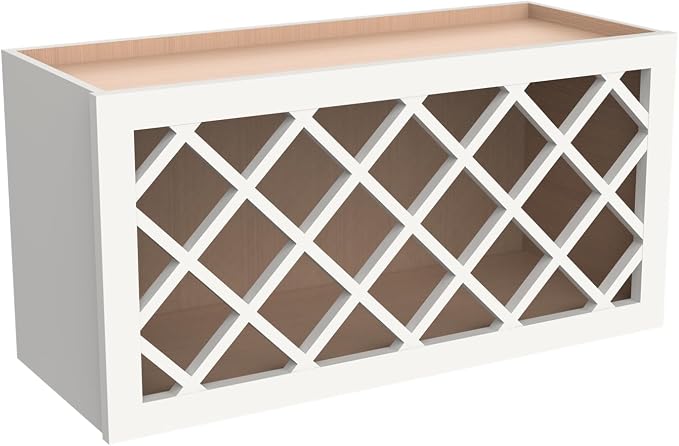 Solid Wood RTA Wine Bottle Rack Wall Cabinet - Image 5