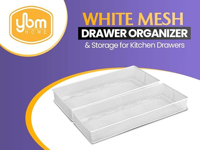YBM HOME Silver Mesh Drawer Organizer and Storage - Image 2