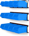 Ultrawall Wall Mounted Storage Bins, Plastic Hanging Storage Organizer Bins by UltrawallGarageTools