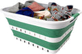 SAMMART 42L Collapsible Plastic Laundry Basket by SAMMART