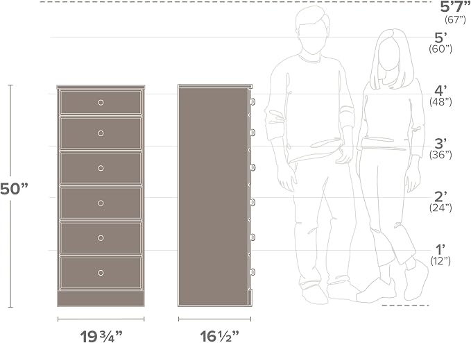Prepac Astrid Tall Black Dresser - Image 4