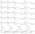 G.CORE 24-Pack Pegboard Hooks, Heavy Duty Metal Shelving Brackets, Wall by GCORE