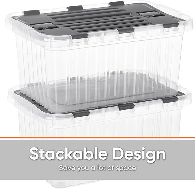 Superio 6-Pack Clear Storage Bins - Image 4