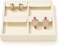 Oirlv Microfiber 4 Slots Jewelry Earring Display Tray Earring Display Organizer by Oirlv