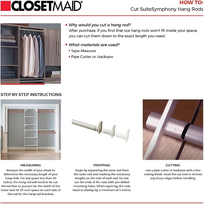 ClosetMaid SuiteSymphony Wood Closet Organizer Starter Kit - Image 7