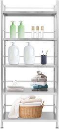 5-Tier Adjustable Rack Storage, Heave Duty Shelf Storage Unit Up to 22lb Each by Unknown