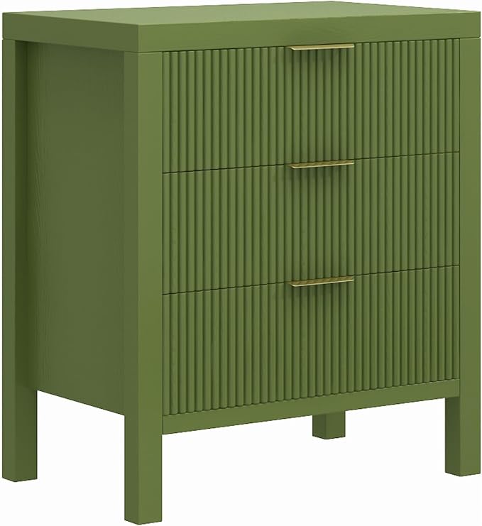 3 Drawer Dresser, Modern Wood Storage Chest of Drawers Organizer - Image 5