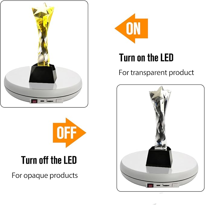 JAYEGT Motorized Rotating Display Stand - Image 4