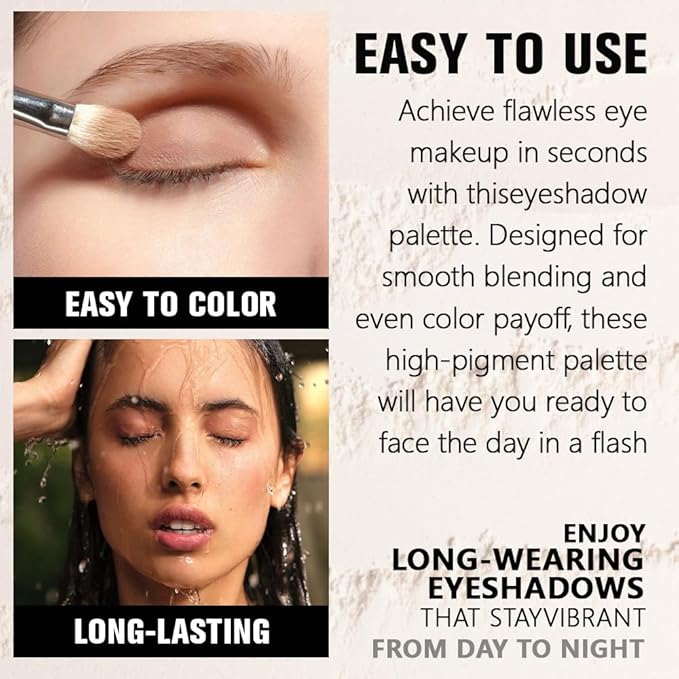 Light Nude Single Matte Eyeshadows Makeup, Neutral Powde Eye Shadow - Image 4