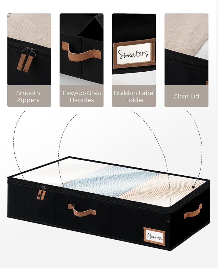 StorageWorks Large Under Bed Storage Containers - Image 3