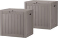 32 * 2 Gallon Outdoor storage deck Box Waterproof ，garden tool, backyard cushion by WTFGO