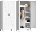 71" Tall Metal Wardrobe Closet by LCAOPC