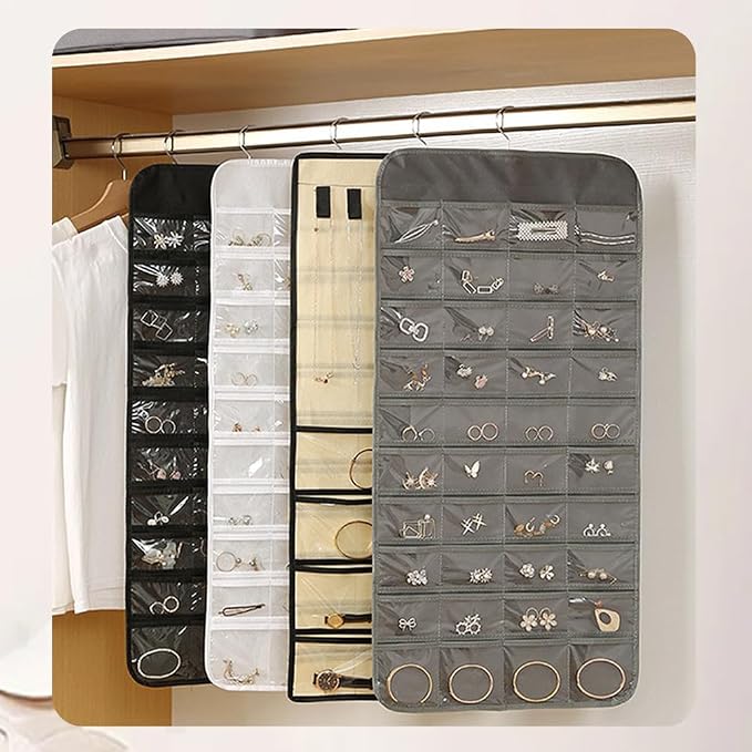 Hanging Jewelry Organizer Storage Earring Jewelry Storage Bag - Image 3