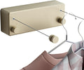 JOOM Retractable Clothesline Indoor Double Clothes Lines retracting | Heavy Duty by JOOM