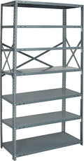 Quantum Storage Systems 75-1236-7 IRONMAN Solid Heavy Duty 7 Shelves 75" H x by QuantumStorageSystems