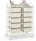 Giantex 10 Drawers Rolling Cart, Classroom Organizers, Storage Cart by Giantex